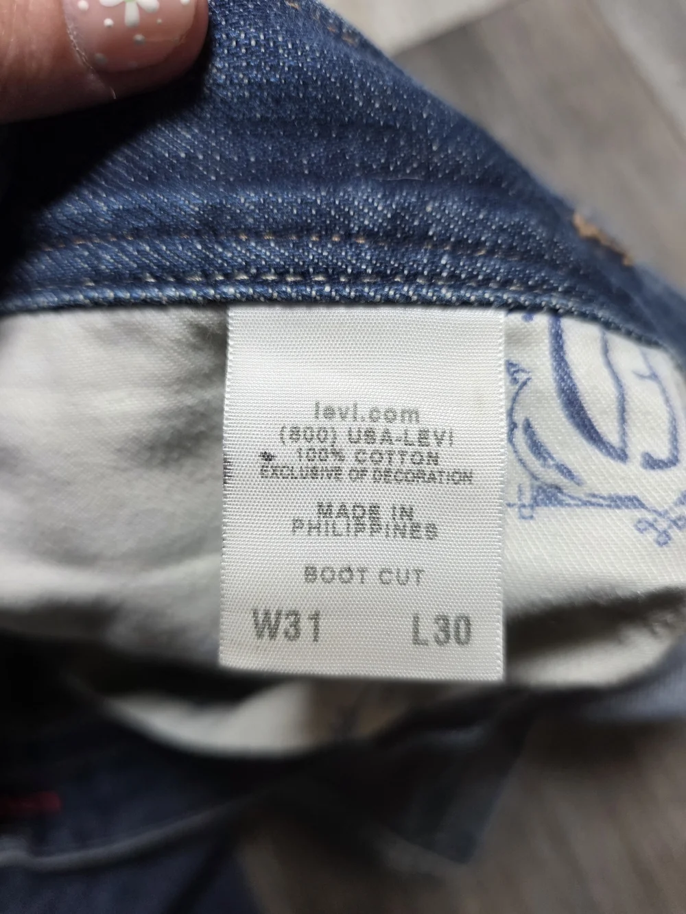 Levi's Vintage '08 RED Warped Bootcut Jeans Style 3088 Blue Denim Jeans Sz 31x30